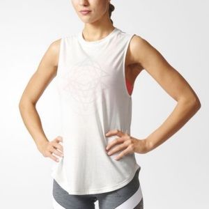 Adidas Womens Wanderlust Graphic Tank, sz XS